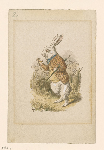 Tenniel, John, 1820-1914, White Rabbit [print], 19th century.1 print, 2005.191