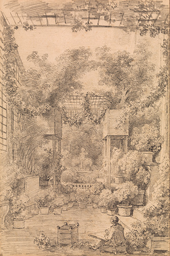 Image result for fragonard draftsman in a trellised garden